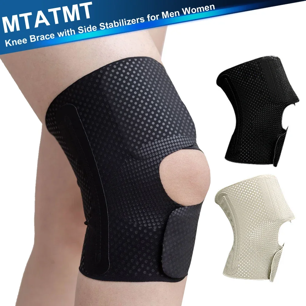 1Pcs Knee Brace Knee with Side Stabilizer, Compression Knee Sleeve For Men Women, Knee Support Brace for Knee Pain Relief