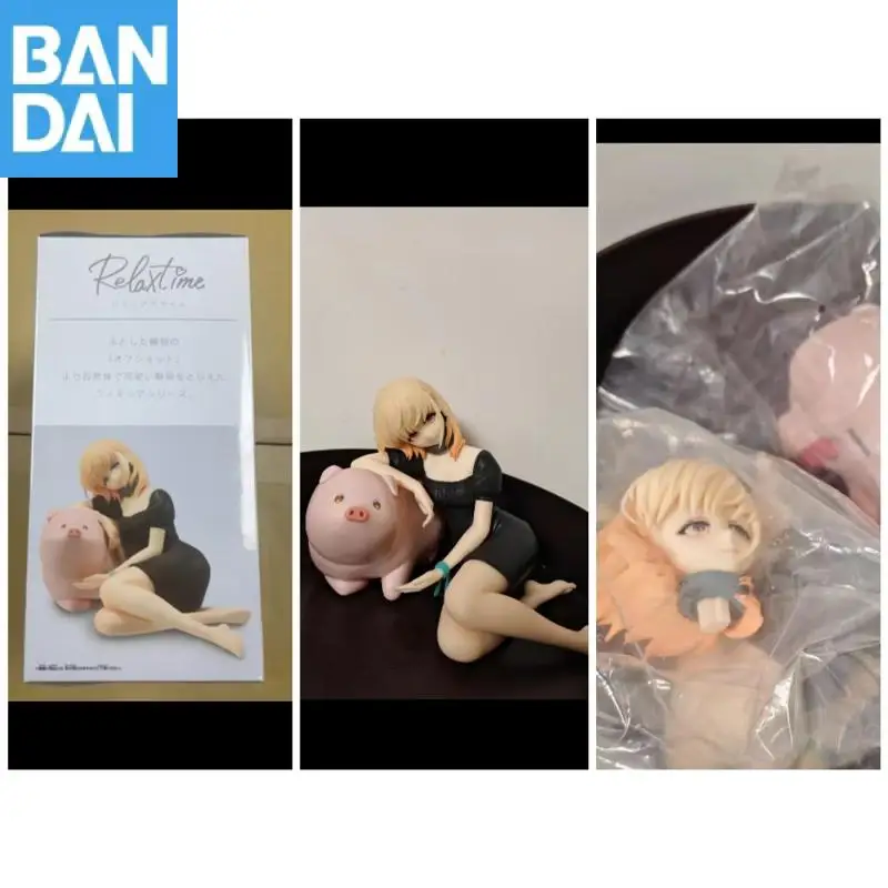 Genuíno original bandai banpresto butareba a história de um homem transformado em um porco relaxar tempo jess figura modelo coletor estatueta