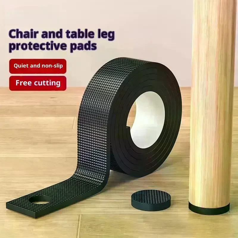 Non Slip Furniture Pads Self Adhesive Rubber Leg Protectors Heavy Duty Floor Chairs Tables Sofas Floors No Scratch Stay Put