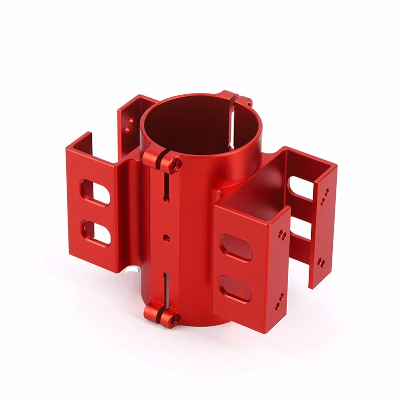 Custom CNC Machined Aluminum Tube Clamp Anodized 5 Axis CNC Machining for Precision Engineering Parts