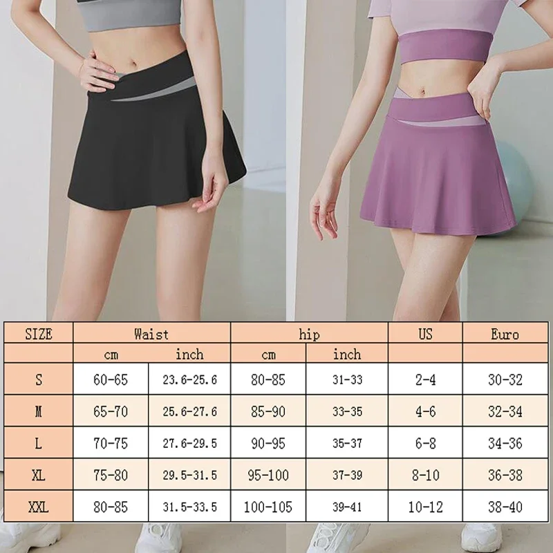 Aiithuug Crisscross Waist Trummy Control Tennis Skirt Pleated Athletic Golf Skorts Activewear Yoga Running Workout Sports Skirt