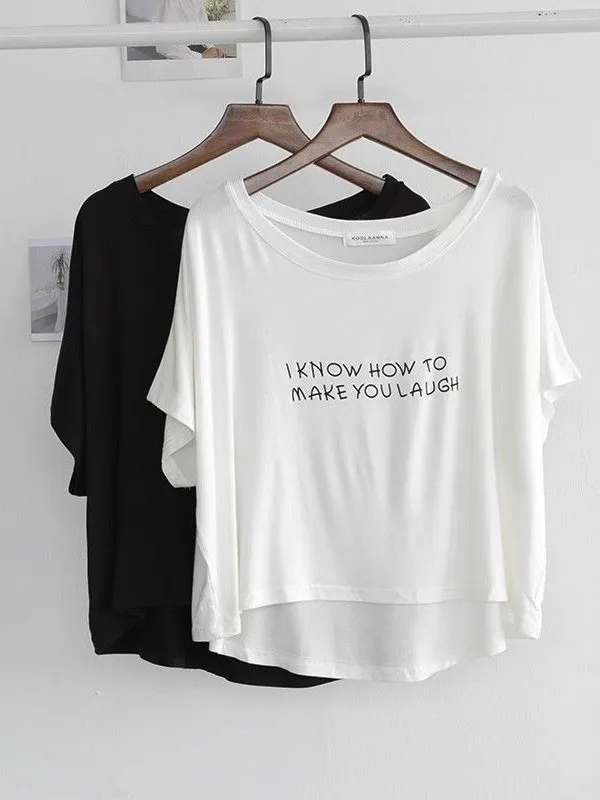 Princess Style Soft Korean Mask Shirt Top Loose Short Sleeve Summer New Arrival Belly Button Baring High Waist Cotton T-shirt