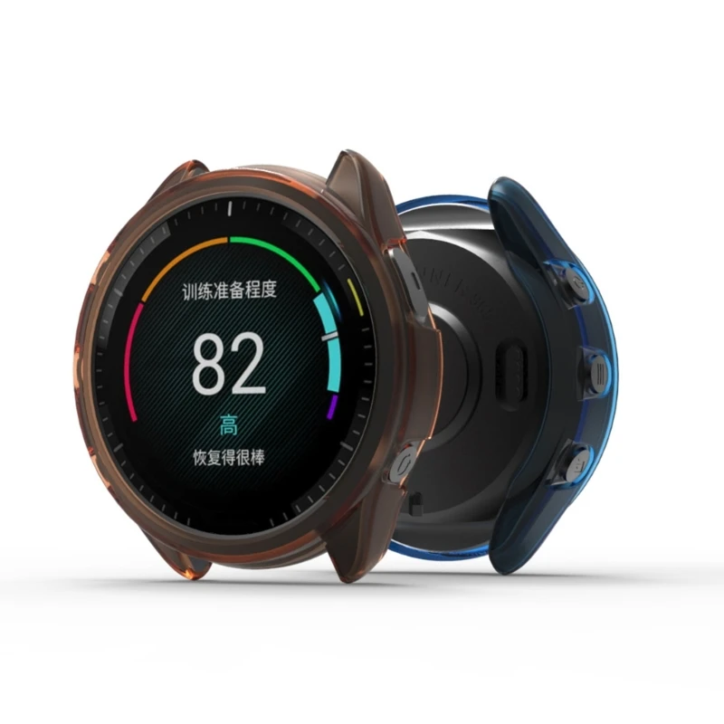 กันกระแทกป้องกันหน้าจอกรณีฝาครอบป้องกันกันชน-Shell สำหรับ Garmin-Forerunner 965 นาฬิกา