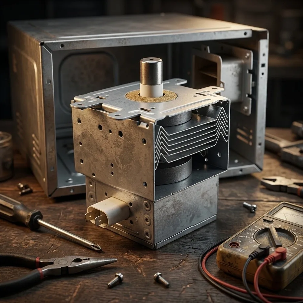 2M214 161GP Microwave Magnetron Replacement Used in Repair of Units Showing For No Heat or Inconsistent Heating