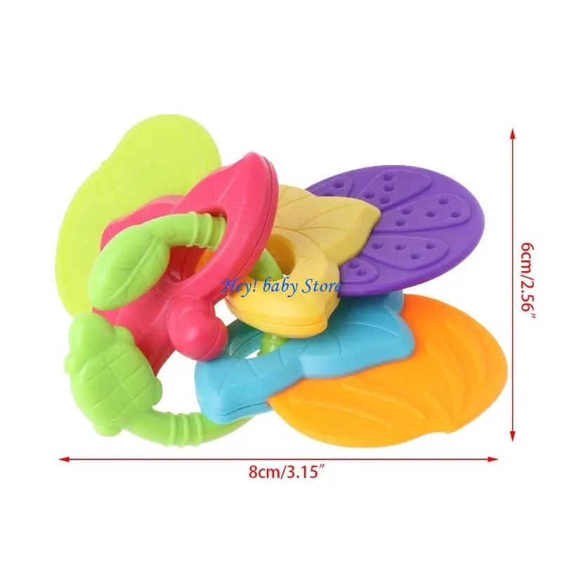 Q1FE Baby Beaby Legith Lotes Clotfully Silicone Fruit Fruit To Theother Bracelet DIY