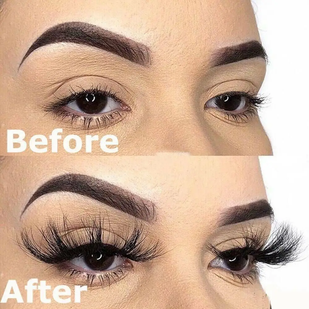 Strumenti per il trucco degli occhi con effetto multistrato per donna Estensione delle ciglia Ciglia finte Capelli di visone 3D Volume completo spesso