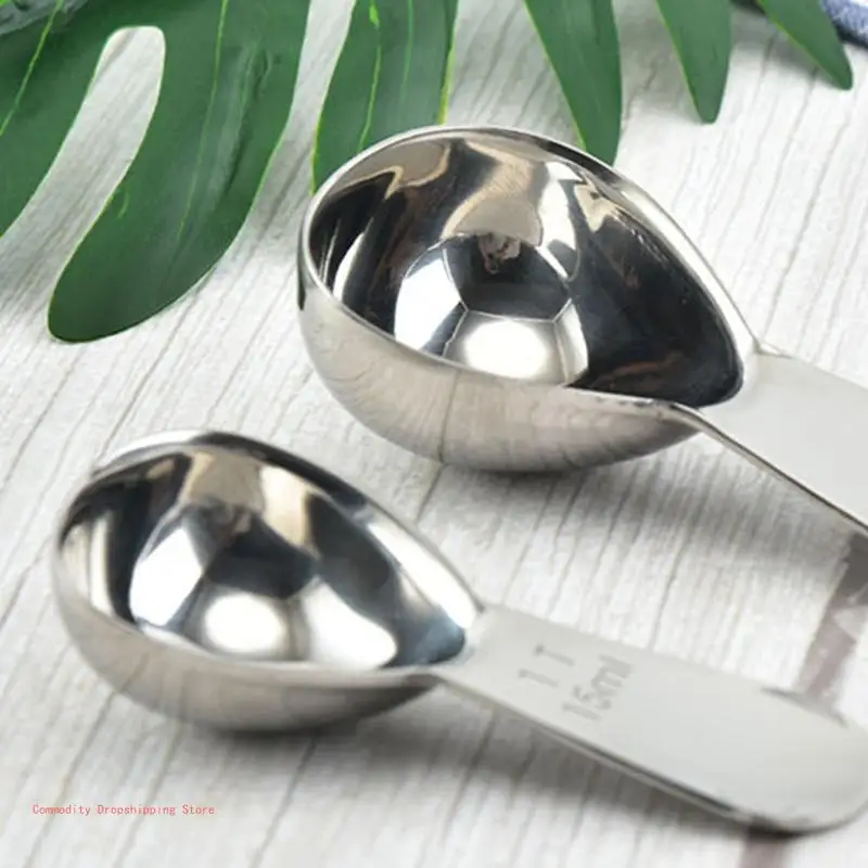 Short Hand Tablespoon Measuring Spoons, Comfortable Grip, 15 30ml