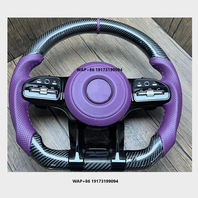 

For AMG Leather Steering Wheel Assembly for A/B/C/E/M/G/S Level Compatible Models A180 A200 B200 B220 C200 C260