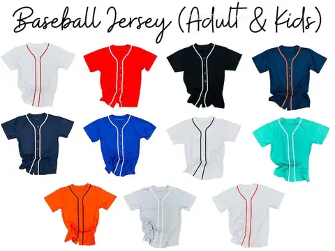 Custom Blank Baseball Jersey Breathable Mesh Practice Uniform for Team Sports  Lightweight Athletic Shirt for Training & Games