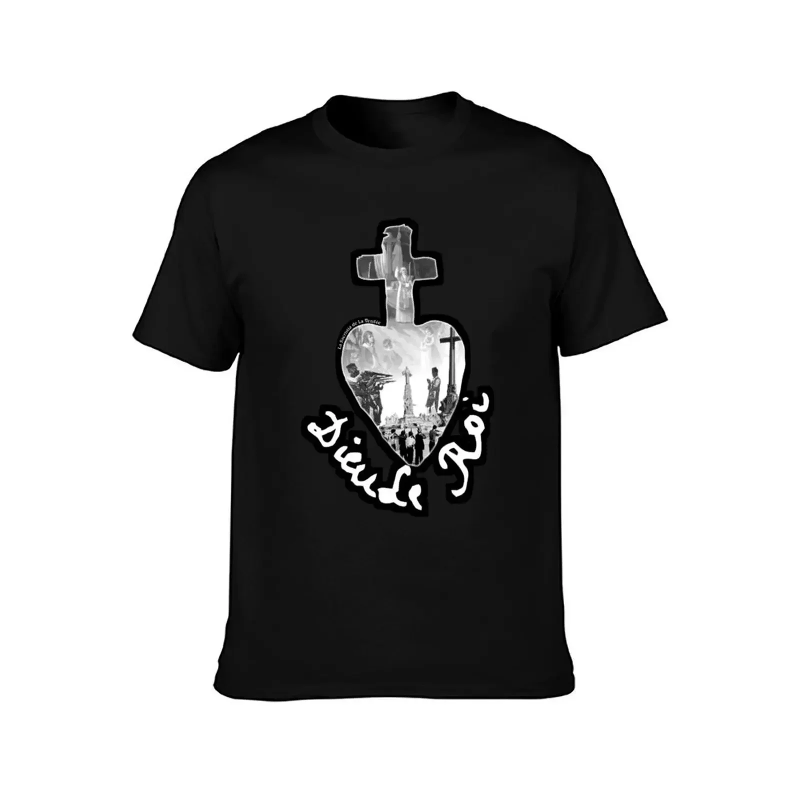 La Vendée Sacristy logo with wide border T-Shirt custom shirt oversize t-shirts man basketball graphic tees men t shirts