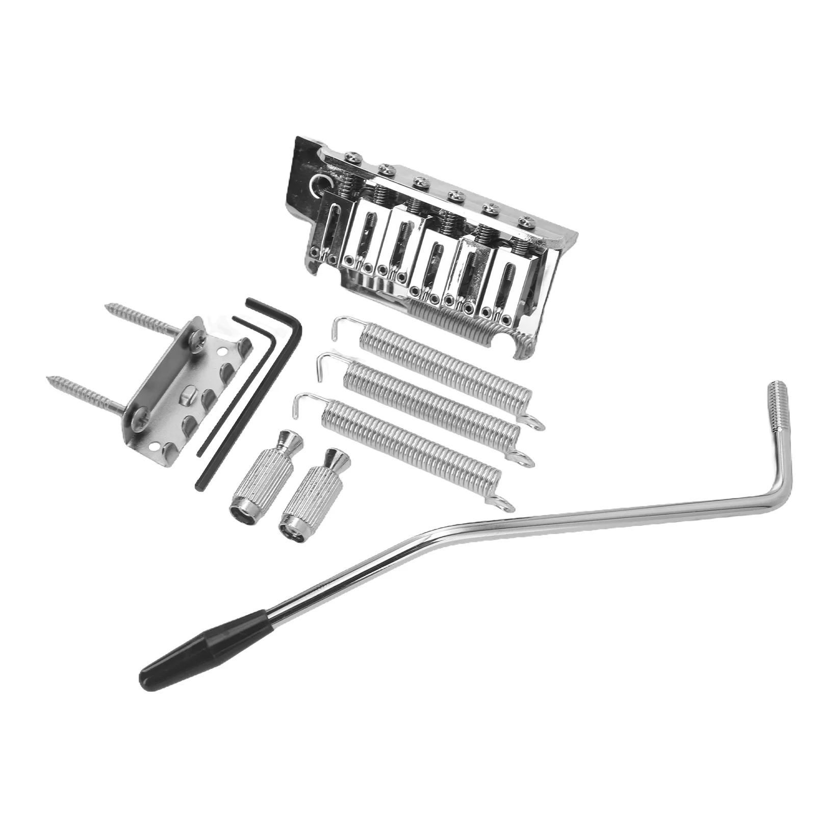 

Уместимость упаковки для заметок Седло Мост тремоло Металлическая конструкция Хромированная утолщенная основа Система моста тремоло