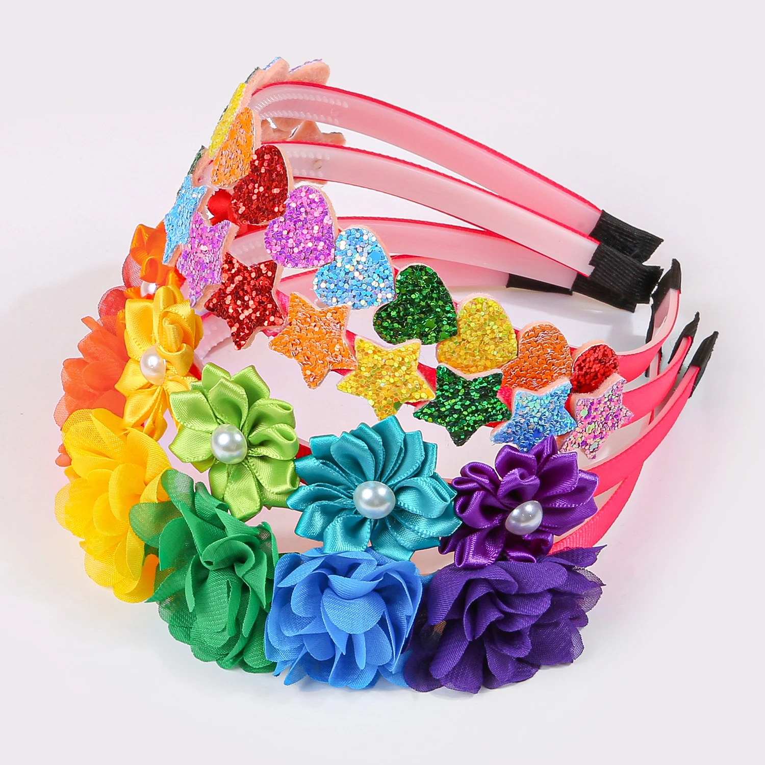 1/3pcs แฟชั่นสายรุ้งดอกไม้สําห - Art And Craft Hair บทวิจารณ์และราคา