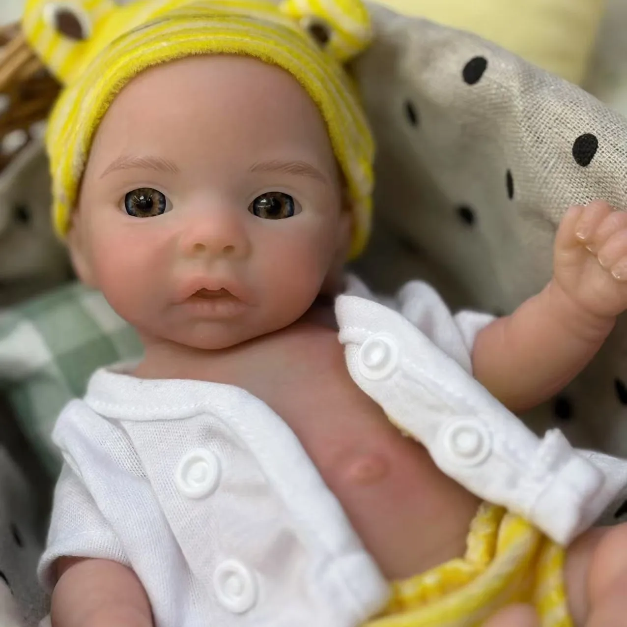 

New 10 Inch Full Silicone Reborn Girl Baby Doll can Open-mouthed general-color girl Bebe Doll For Children Birthday Gifts
