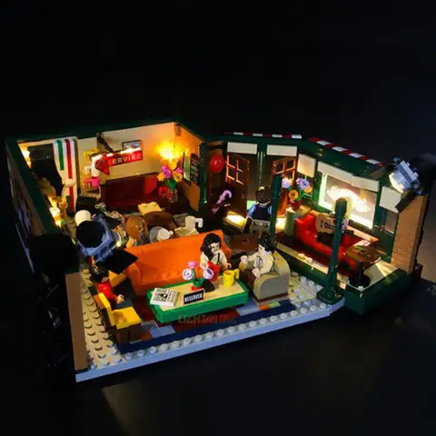 LED-ljusset för idéer 21319 Vänner Central Perk byggklossar (inkluderar INTE modellklossarna) 8 best sales Lego Central Perk - №5