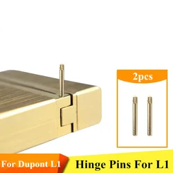 2pcs Gold/Silver Hinge Pins For Dupont L1/Ligne 1 Lighter Case Link Top Cover Case Body Connecting DIY Repair Parts Accessories