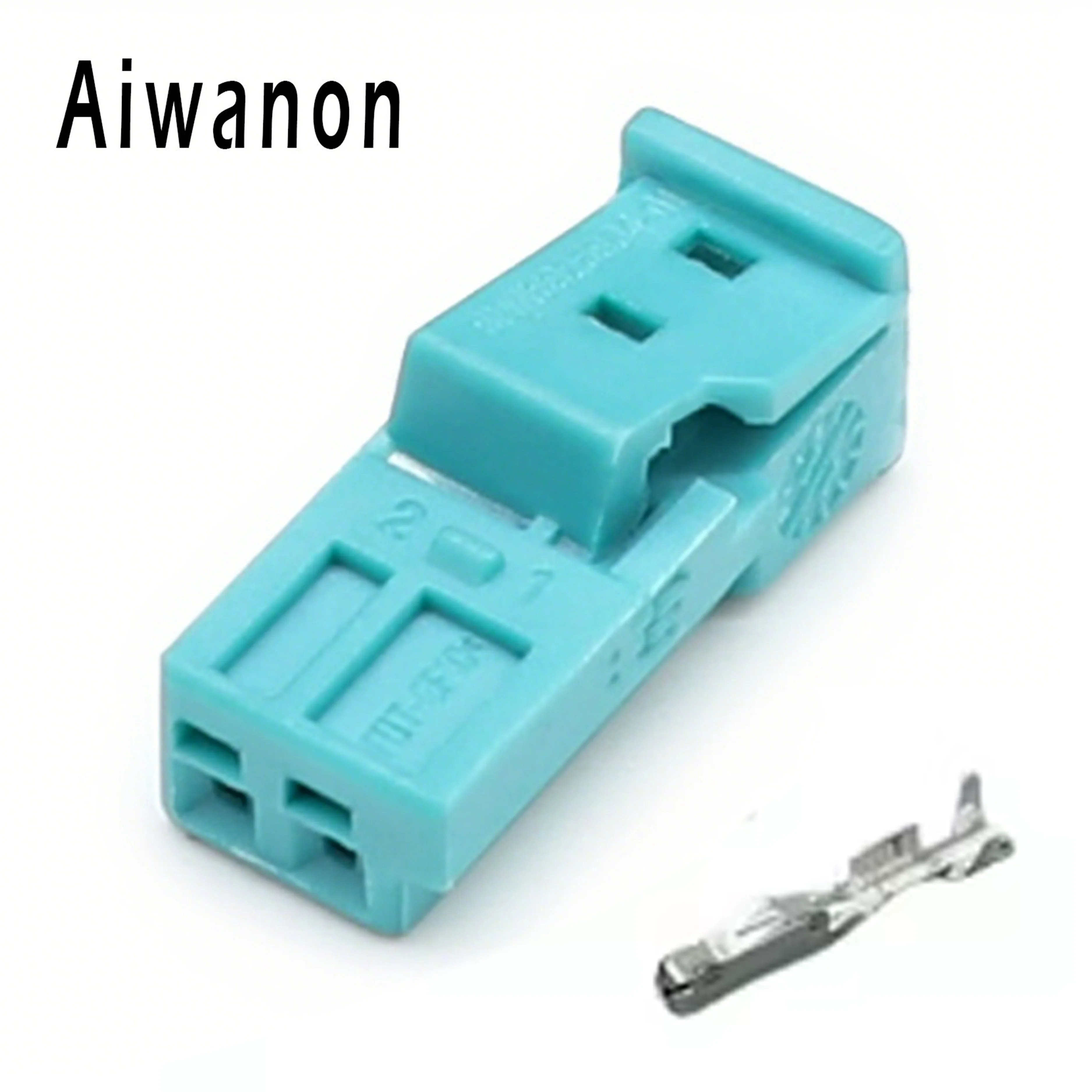 Set di 2 Connettori Elettrici a 2 Pin 9-968554-1 per Luci Atmosferiche Auto, Spina Femmina e Maschio 9-968699-1 1-1718333-1