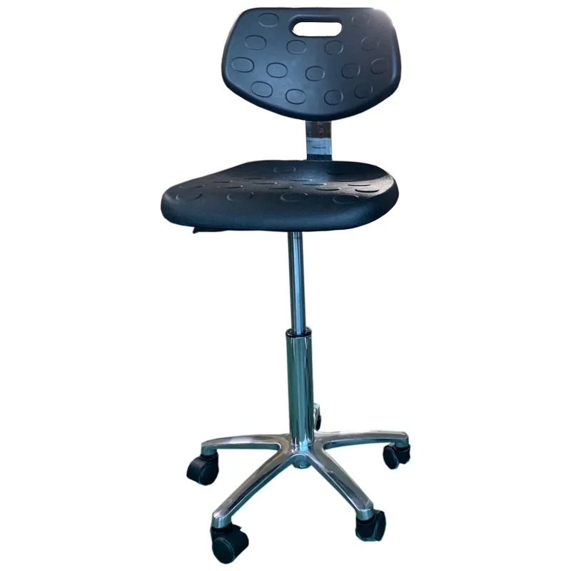 Workbench Anti-static bench, workshop stool Hospital chair, small round stool with backrest wheels Experimental stool
