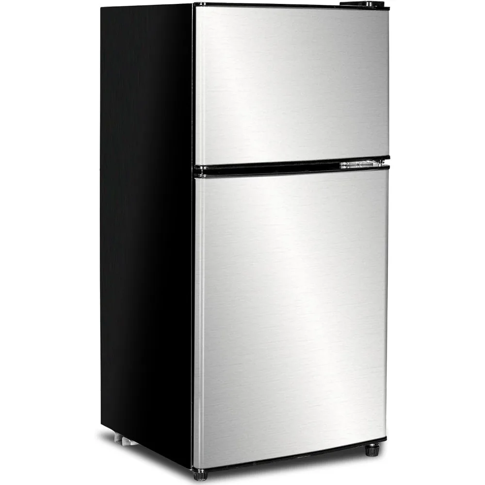 Compact Refrigerator 3.2 Cu Ft 2 Door Mini Fridge with Freezer for Apartment, Dorm, Office, Family, Basement,