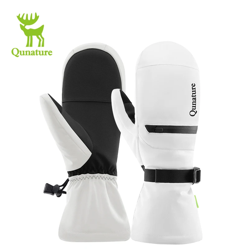 Qunature Ski Gloves Men Women Winter Waterproof Glove Outdoor Hiking Snowboard Non-Slip Touch Screen Windproof Warm Glove