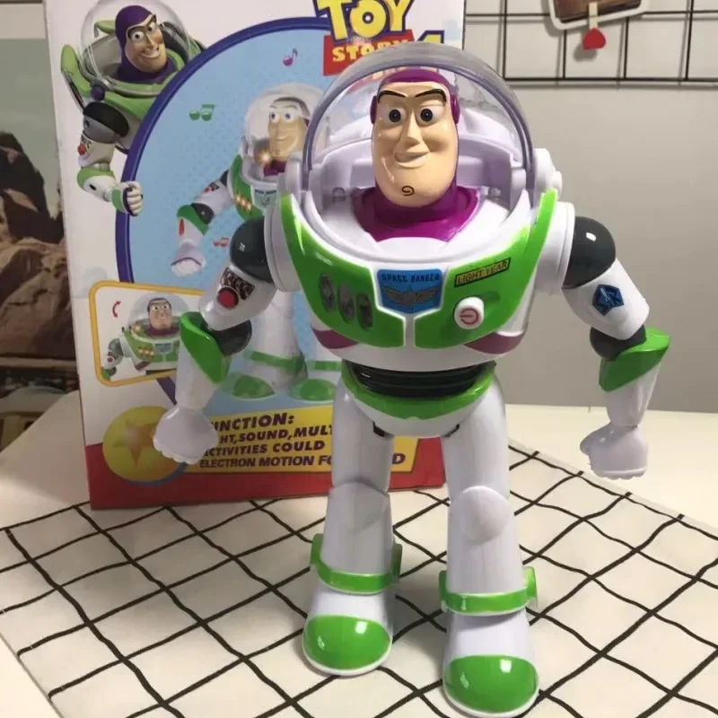 29cm Disney Toy Story 4 Buzz Astral spacer światło muzyczne ze skrzydłami lalka figurka zabawka urodziny prezenty świąteczne dla dzieci