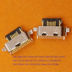 10-100Pcs Charging Dock Port USB Connector Plug For Motorola Moto G50 G24 G64 G73 G04 G14 G34 G54 G62 G32 G22 G71 E13 G42 E32S
