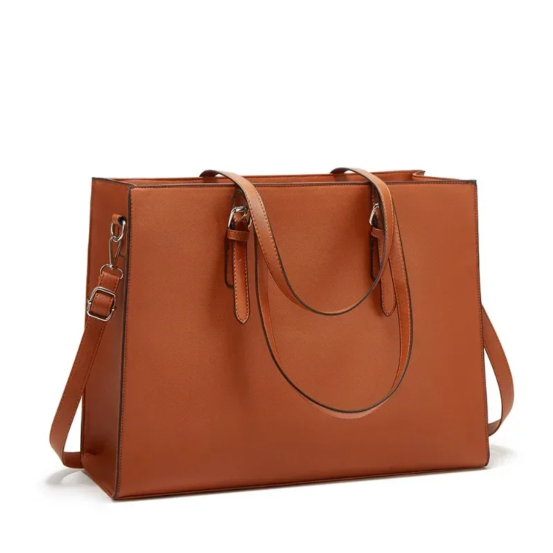 Borsa tote da donna di grande capacità dal design vintage Borsa per laptop da lavoro per pendolarismo femminile Valigetta da lavoro professionale da donna da ufficio 2024