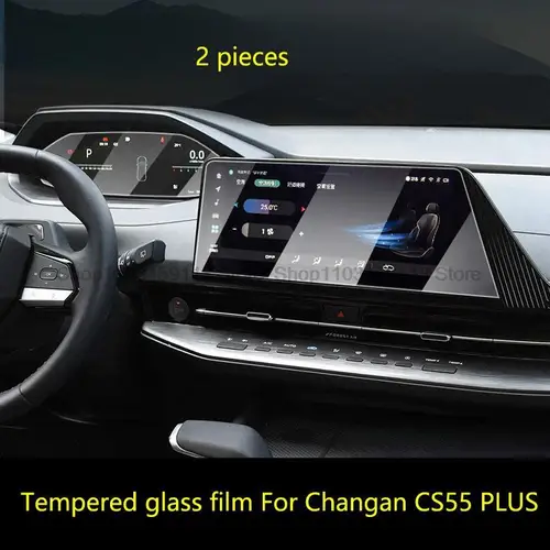 Película protectora de pantalla de vidrio templado para Changan CS55 PLUS 2023 2024, accesorios de película antiarañazos para navegación Gps de coche