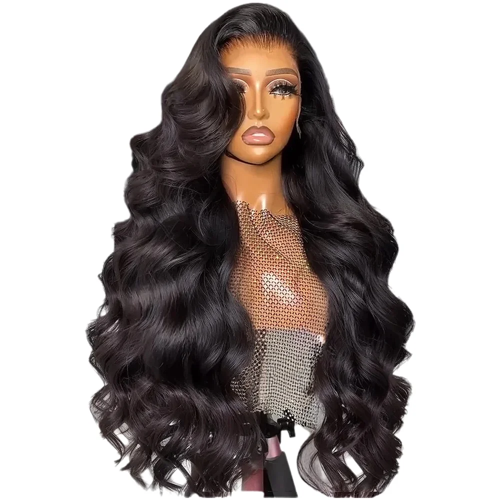 250 Density Body Wave 30-40 inch Haarwerk van Echt Haar 13x4 HD Kant Frontaal Pruik Losse Water Zwarte 13x6 Kant Frontaal Pruiken Lijmloos 5x5 Closure - afbeelding 2