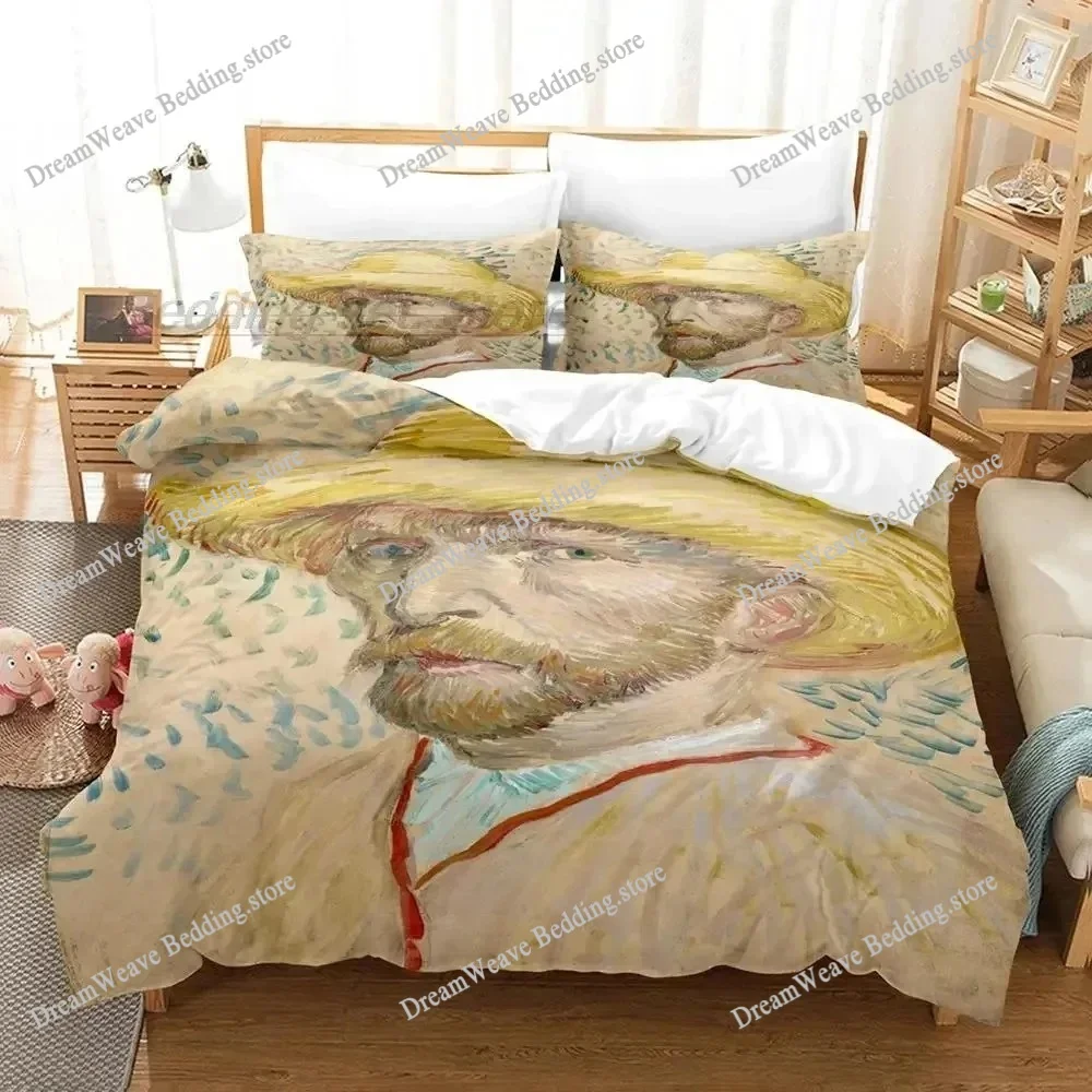 

3D Print Van Gogh Bedding Set Single Full Queen King Size Bed Set with Pillowcase Bedroom Duvet Cover Set963