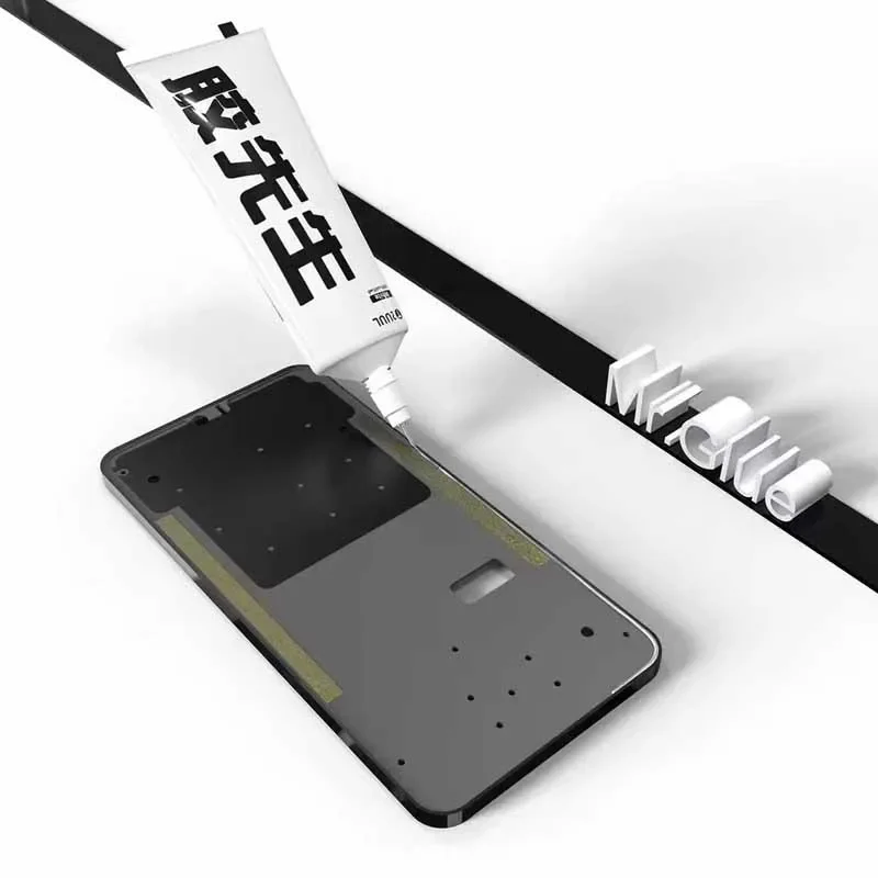 5pcs 2UUL Mr Glue for Repair 25ml White Black Adhesive Multi Purpose Quick Drying Super Strong Phone Touch Screen Glue Tool
