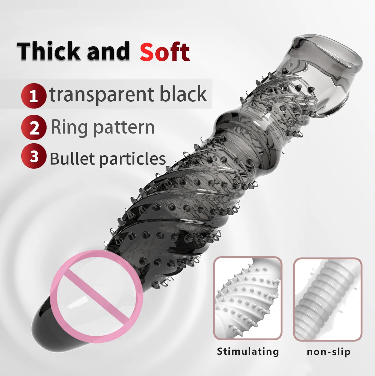 ألعاب الجنس القضيب كم خواتم الديك ل القضيب موسع الواقي الذكري قابلة لإعادة الاستخدام للذكور القضيب توسيع السلع الحميمة ألعاب جنسية سميكة #4