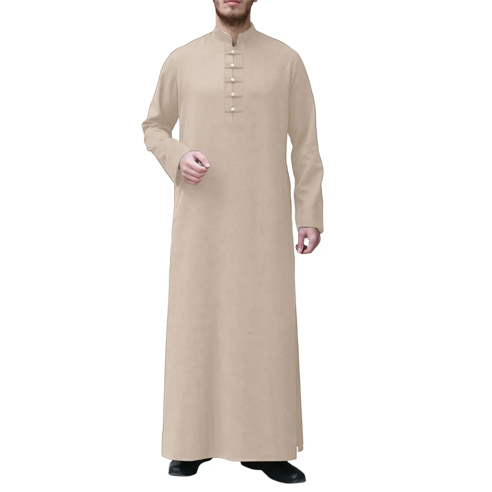 Muslim Robe Men Jubba Thobe Saudi Arabia Kaftan Pour Homme Musulman Abaya Qamis Caftan Islamic Clothing Fashion Islam Dress Eid