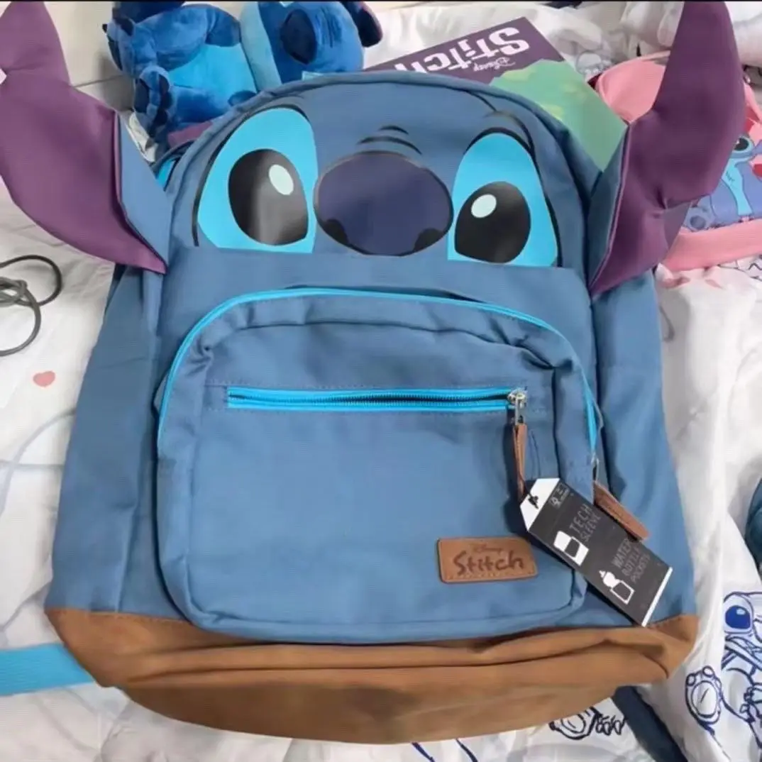 New Disney cartoon Stitch Backpack bag Kindergarten school bag gift