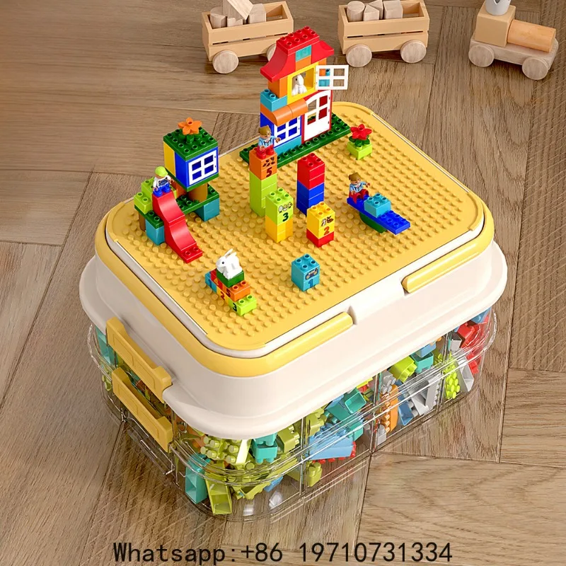 Toys Organizer Storage Case for Lego Box Kids Toy Stackable Building Blocks with Lids Bins Adjustable Lego Storage Containers