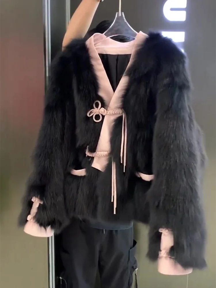 フェイクファー カワイイ コート レディース シャギー フローイ ハロウィン ガールズ オーバーサイズ 高級感 スリム スプリット クリーン エクステンデッド 刺繍 ヘビー OL