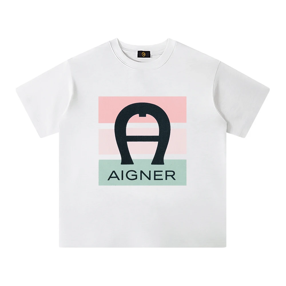 

Модная одежда с короткими рукавами для девочек, летняя новая тенденция, повседневная свободная верхняя одежда из чистого хлопка с буквенным принтом, детская одежда