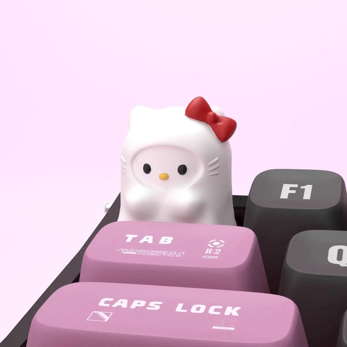 Cute Sanrio HelloKitty Ghost Keycaps Collection for Mechanical Keyboard Kawaii Anime Cartoon Replacement Keys Holiday Gifts Toys view 4