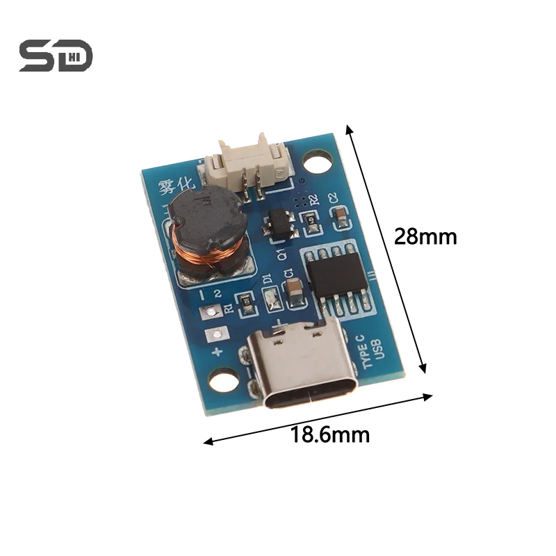 DC 5V Switchable Four Spray Humidifier Module Atomization Control Board DIY Ultrasonic Atomizer TYPE-C Interface