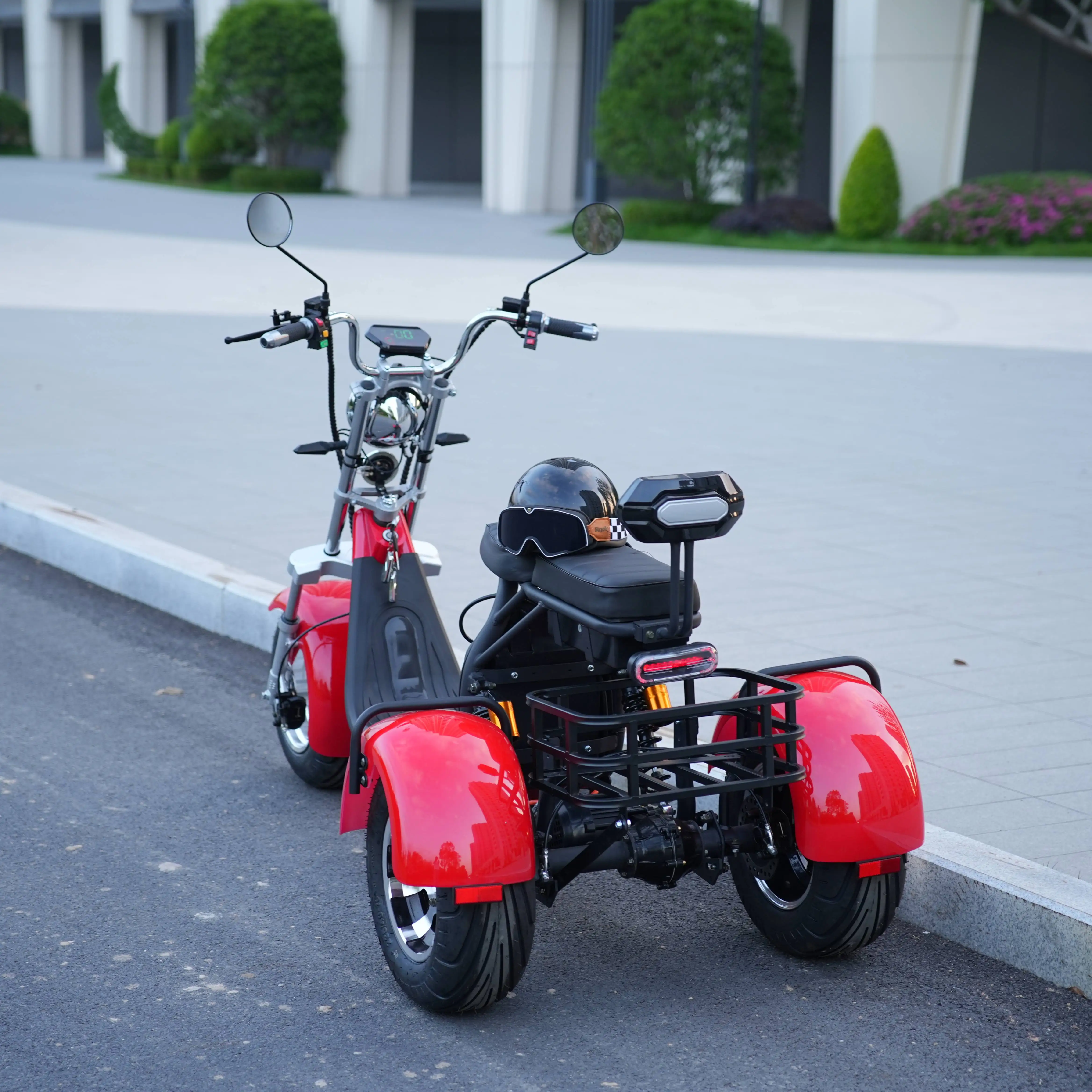 USA Warehouse Y20 Model Long Rang Fat Tire 3 Wheel Trike Electric Scooter Double Seat 3 Wheel Electric Scooters Citycoco