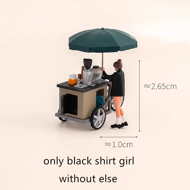 

1/64 окрашенная смолой 3D печать уличный кофейный грузовик жизнь для отдыха мальчик девочка кошка собака скейтборд миниатюрная фигурка модель DIY сцена