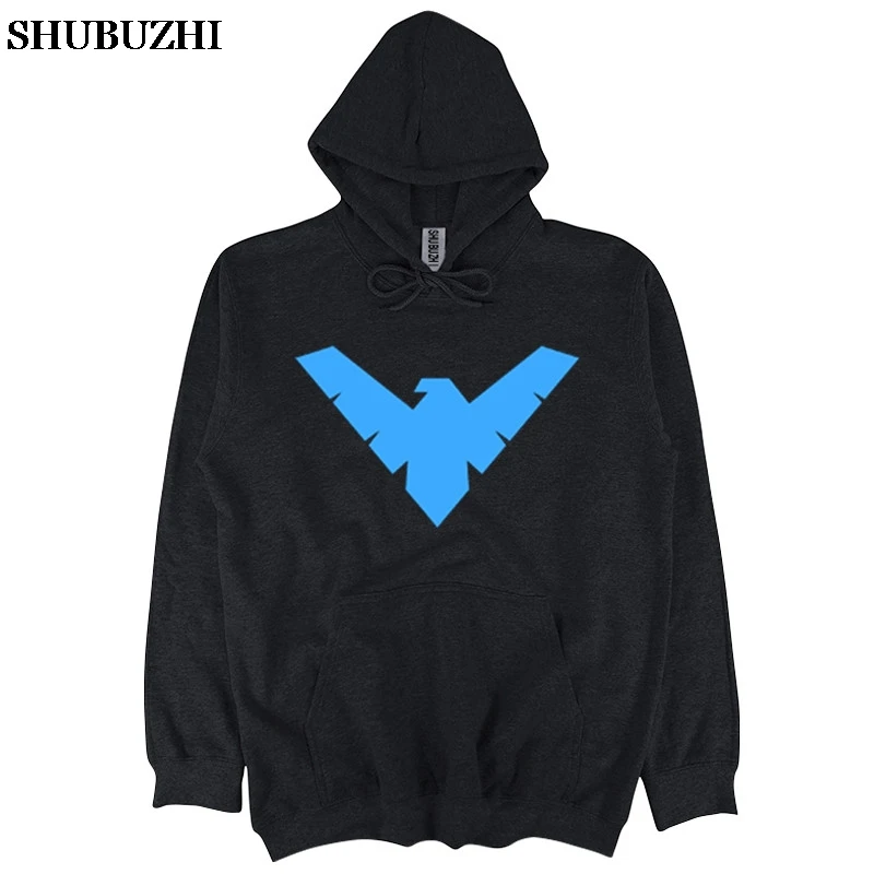 autumn winter hoodies men fashion sweatshirt pullover   Robin Classic Nightwing Symbol Licensed unisex sweatshirt male