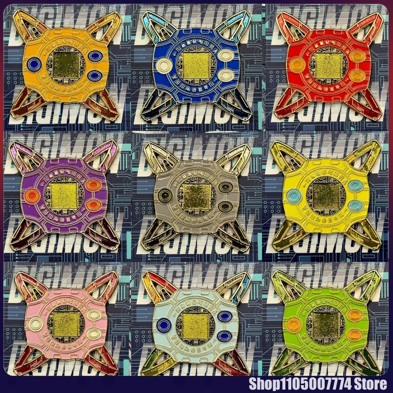 

2026 New Digimon Badge Brooch Anime Collectible Backpack Clothing Accessories Jewelry Toys Figure Desktop Ornaments Friends Gift