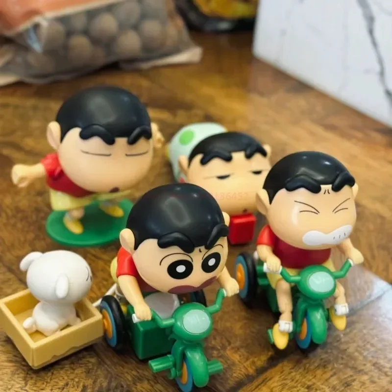 Crayon Shin Chan Blind Box Dynamic Shin Life Mystery Box Collectible Wind-Up Model Toys Desktop Decoration Dolls Christmas Gifts