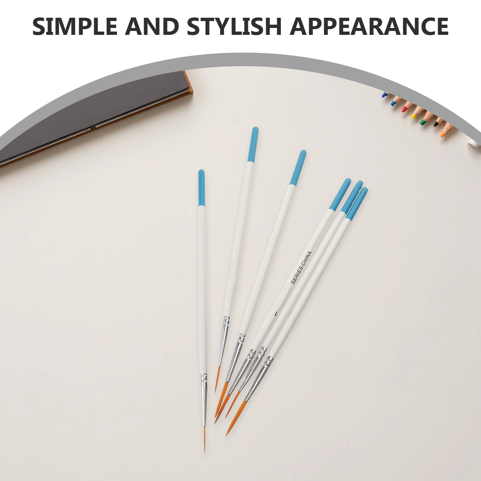 

6pcs Miniature Paint Brushes Set Fine Tip For Detail Painting Art Craft Professional Nylon Watercolor Brush Kit Comic Inking Pen