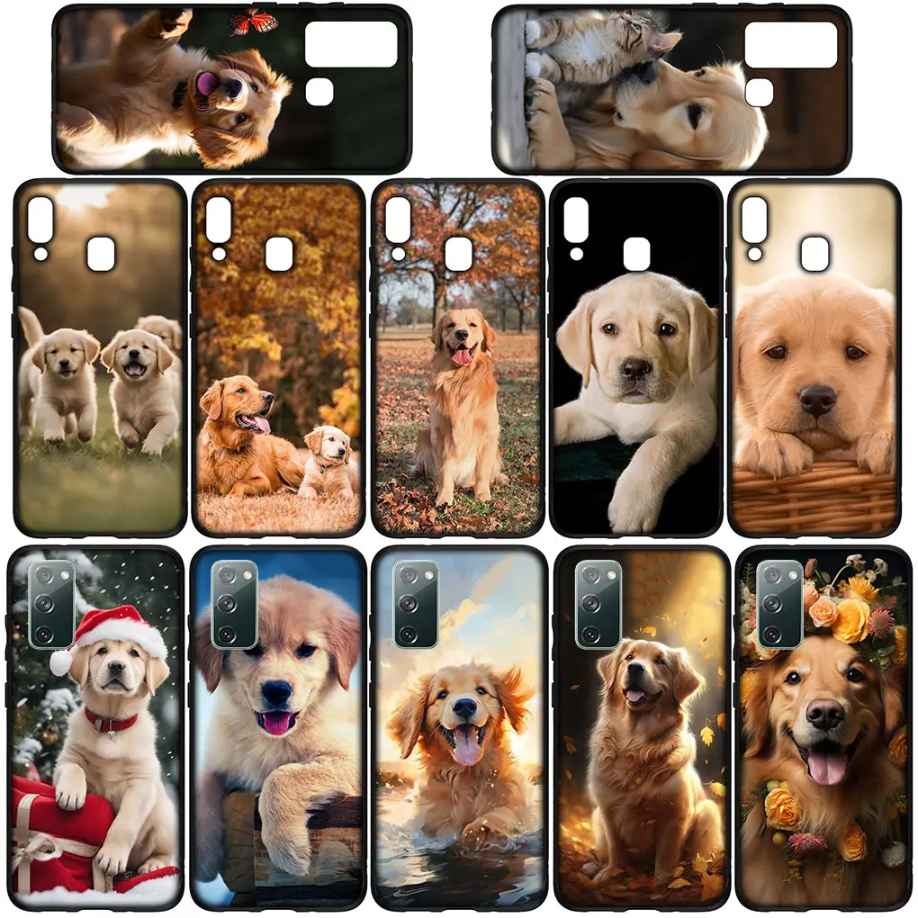 Golden Retriever Dog Pet Animal Phone Cover Case for Samsung Galaxy Note 20 Ultra 10 8 9 S10 Lite S9 A6 A8 Plus A9 Soft Casing