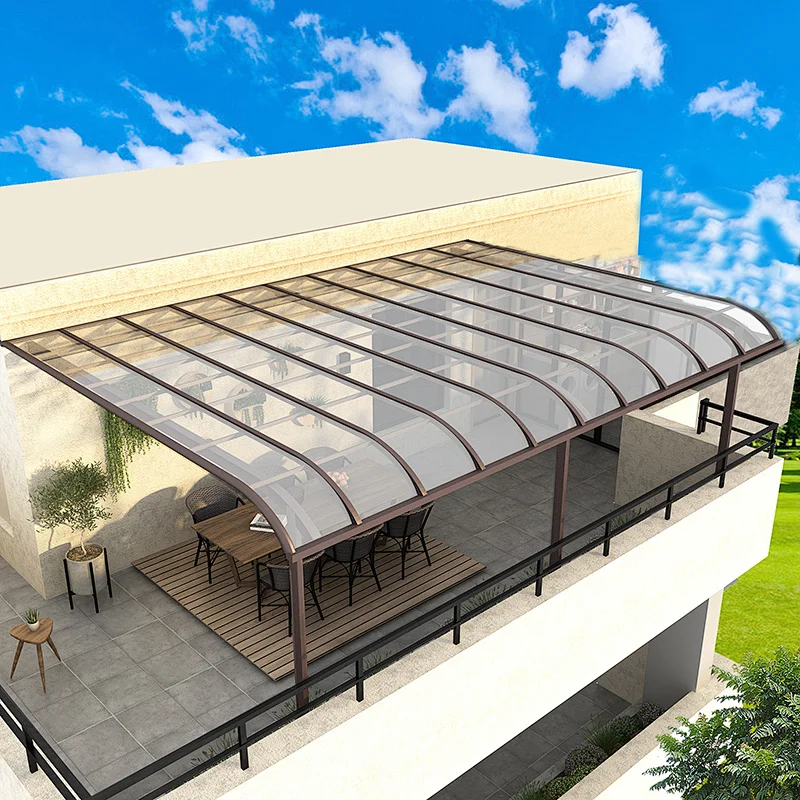 Sun Protection Canopies Awning Shade Sun Canopy Aluminum Awning Terrace Cover Polycarbonate Roof Awning Canopypromote sales