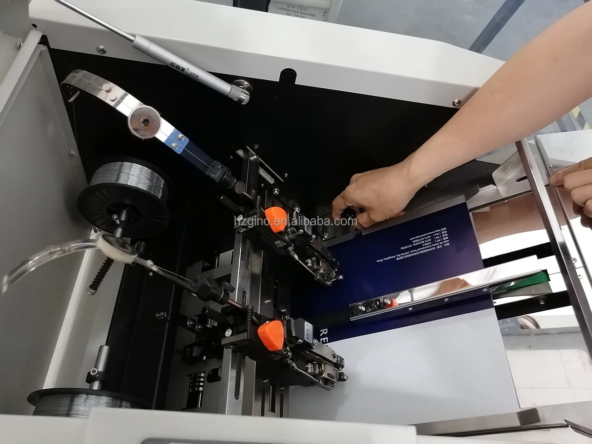 LK3000 Automatic Folding And Stapling Booklet Making Machine With Honer Nail Head Using Stapling Wire