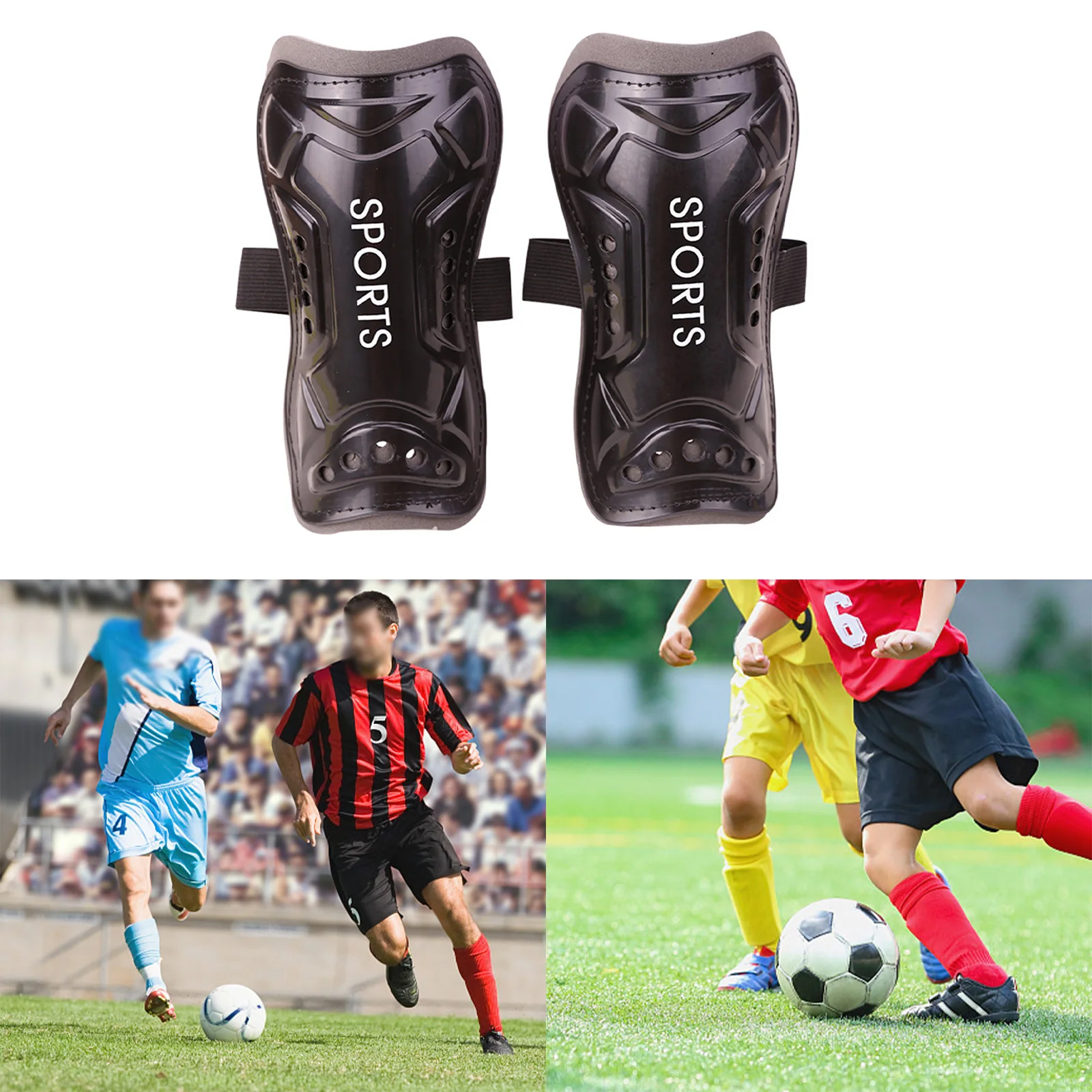 1 Pair Football Shin Guards Compression Calf Sleeve Sports Shin Pads Soccer Leg Support Protective Gear For Adult Teen Children