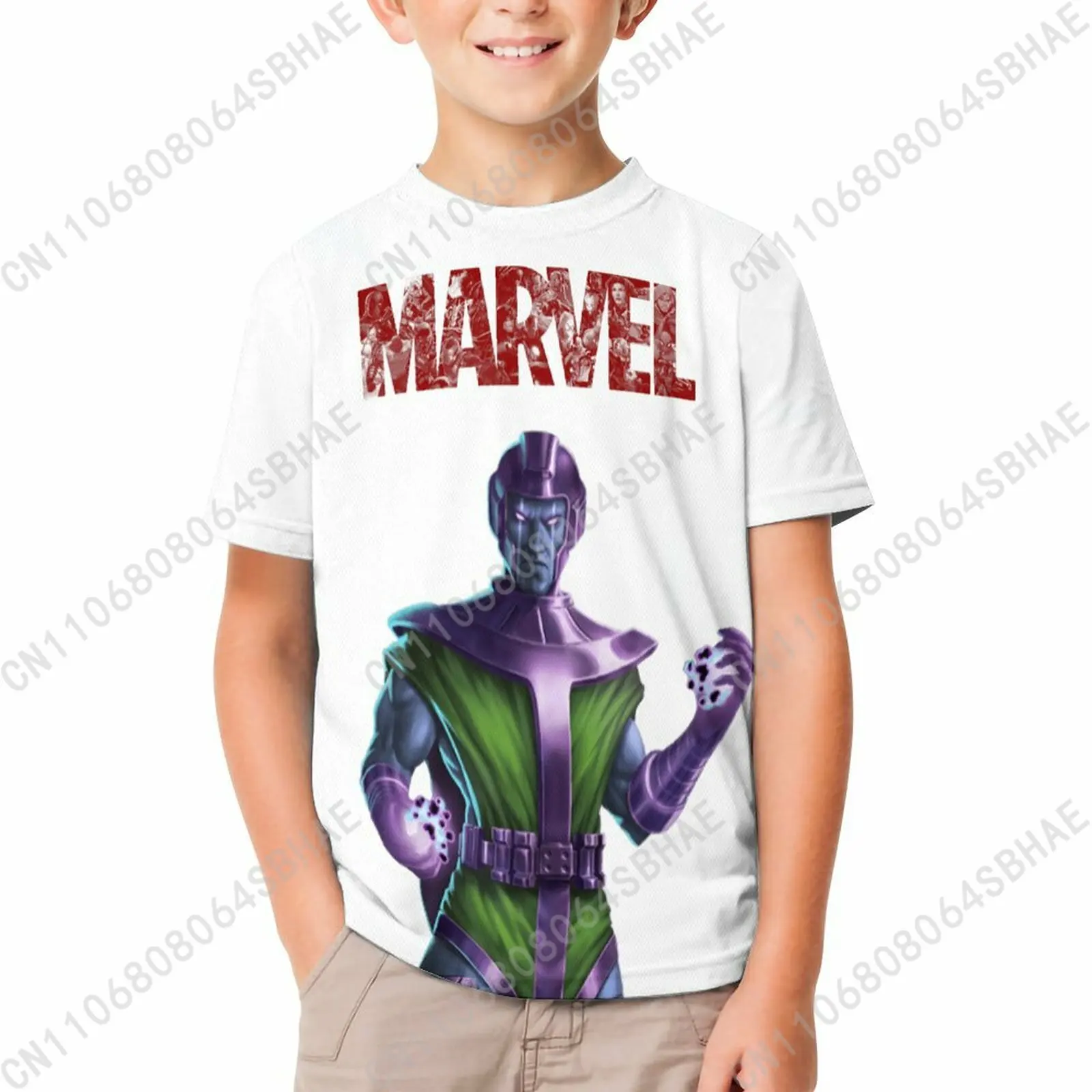 

Marvel Kang T Shirt Boy Girl Short Sleeve Print Cotton TShirt Comfortable Crew Neck Children Child Tee Cosplay