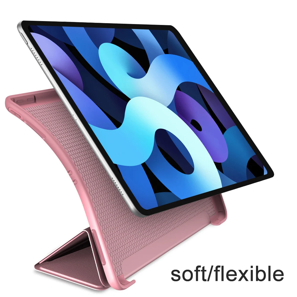 2026 Leather Stand Case for IPad A19 12th A16 11th M5 M4 Pro Air 8 MINI 5 6 7 8 9 10th 11 13" 10.9 8.3 Soft Liquid Silicon Cover 4